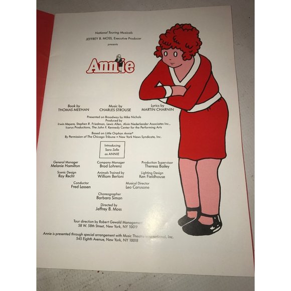 Vintage Program- National Touring Musicals Presents Annie - Picture 4 of 13